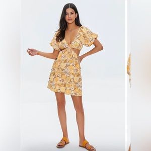 Floral Cutout Dress